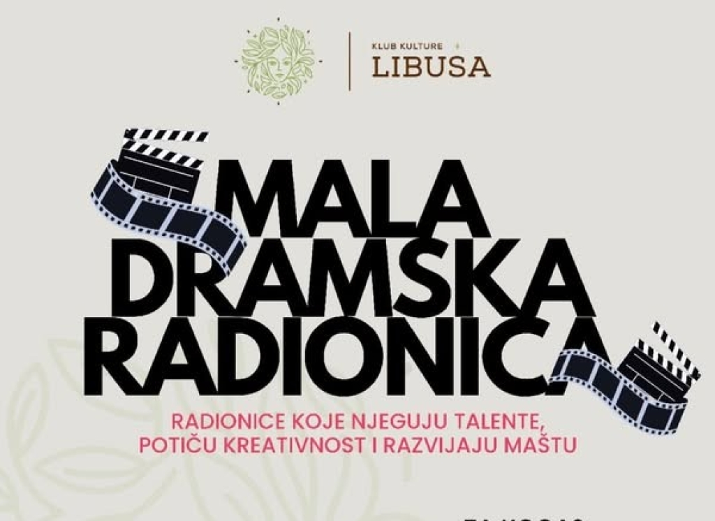 Klub kulture &quot;Libuša&quot; organizira besplatne dramske radionice za djecu