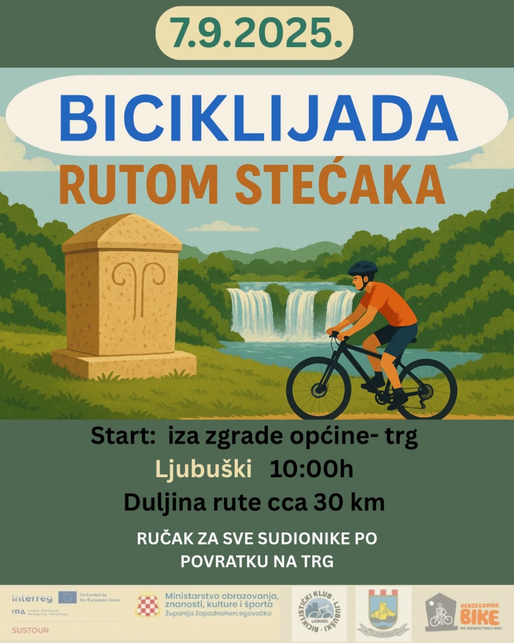 Biciklistički klub Ljubuški poziva vas na tradicionalnu biciklijadu