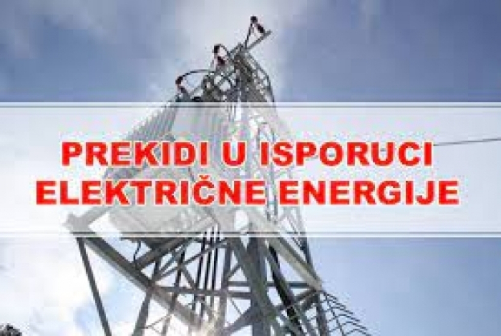 Elektro Ljubu&scaron;ki: Prekid u isporuci električne energije