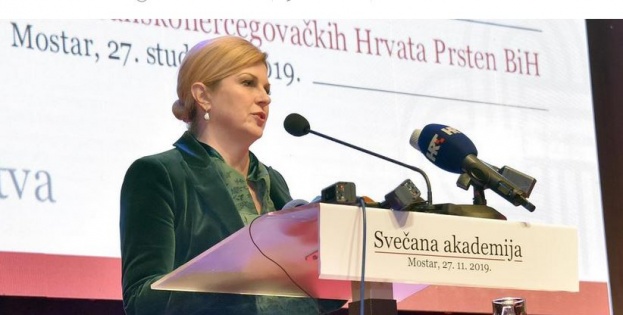 Kolinda: Hrvatima u BiH više nitko drugi ne smije birati predstavnike