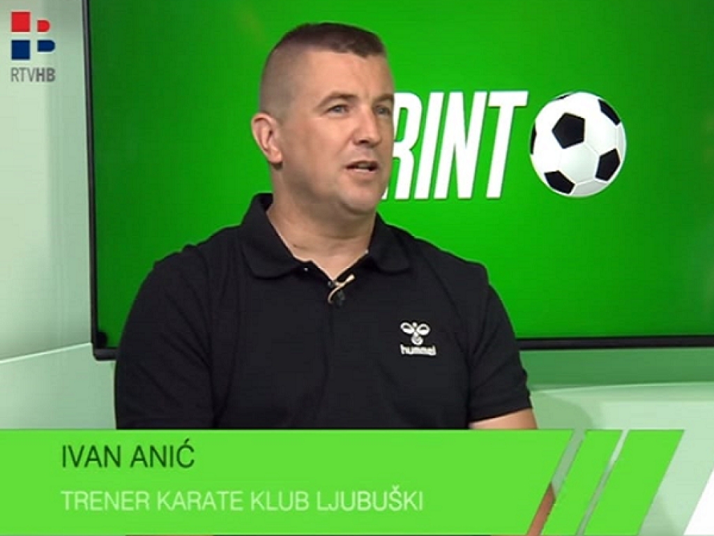 Ivan Anić u emisiji Sprint o radu i aktivnostima Karate kluba Ljubuški [VIDEO]