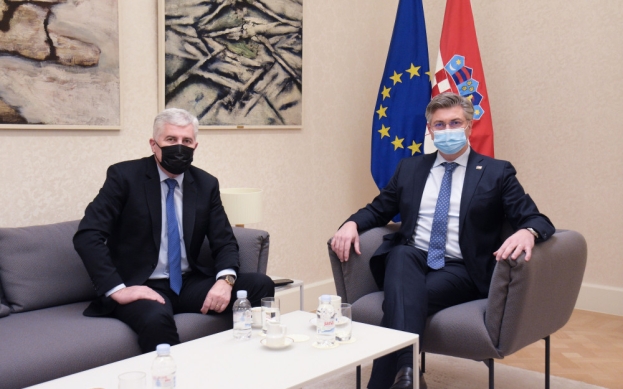 Čović i Plenković: Snažna podrška Ukrajini i osuda ruske agresije, sigurnost i europska perspektiva BiH su zajednički prioritet