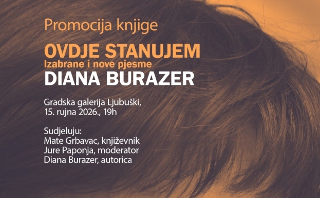 Pjesnikinja Diana Burazer vraća se u svoju nekadašnju kuću u Ljubuškom promocijom zbirke pjesama „Ovdje stanujem“