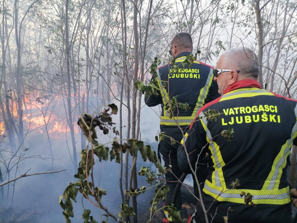 Vatrogasci gasili požare u Ljubuškom i Grudama
