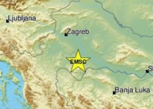 Potres magnitude 4.1 na Baniji, osjetio se i u Zagrebu