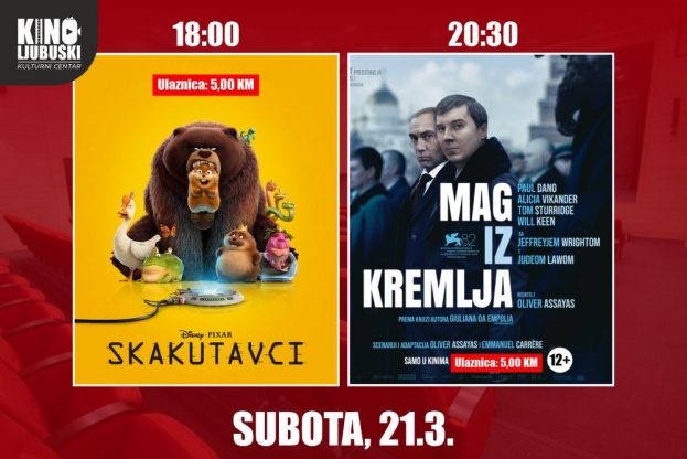 Subotnji filmski program u Kinu Ljubu&scaron;ki