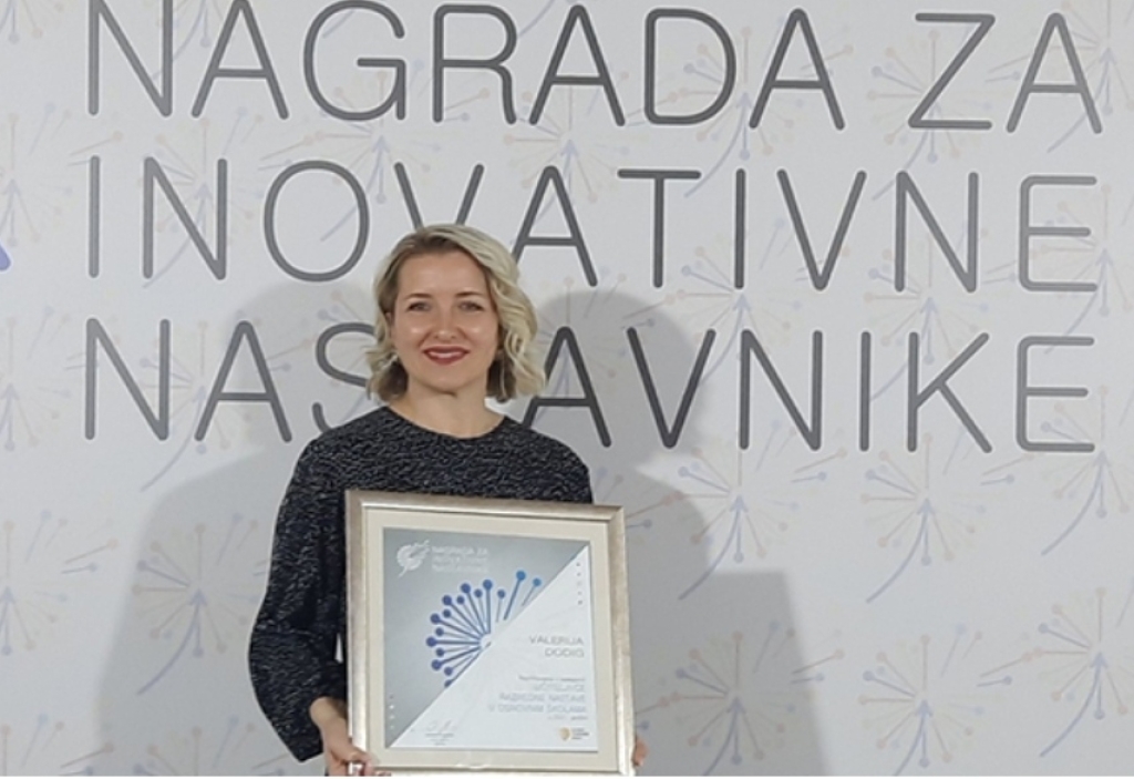 Učiteljici Valeriji Dodig priznaje za inovativnu praksu