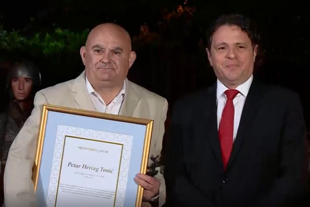 Srećko Herceg Tonić: Iznimno sam počašćen što primam ovo visoko priznanje kao potomak junaka Petra Hercega Tonića
