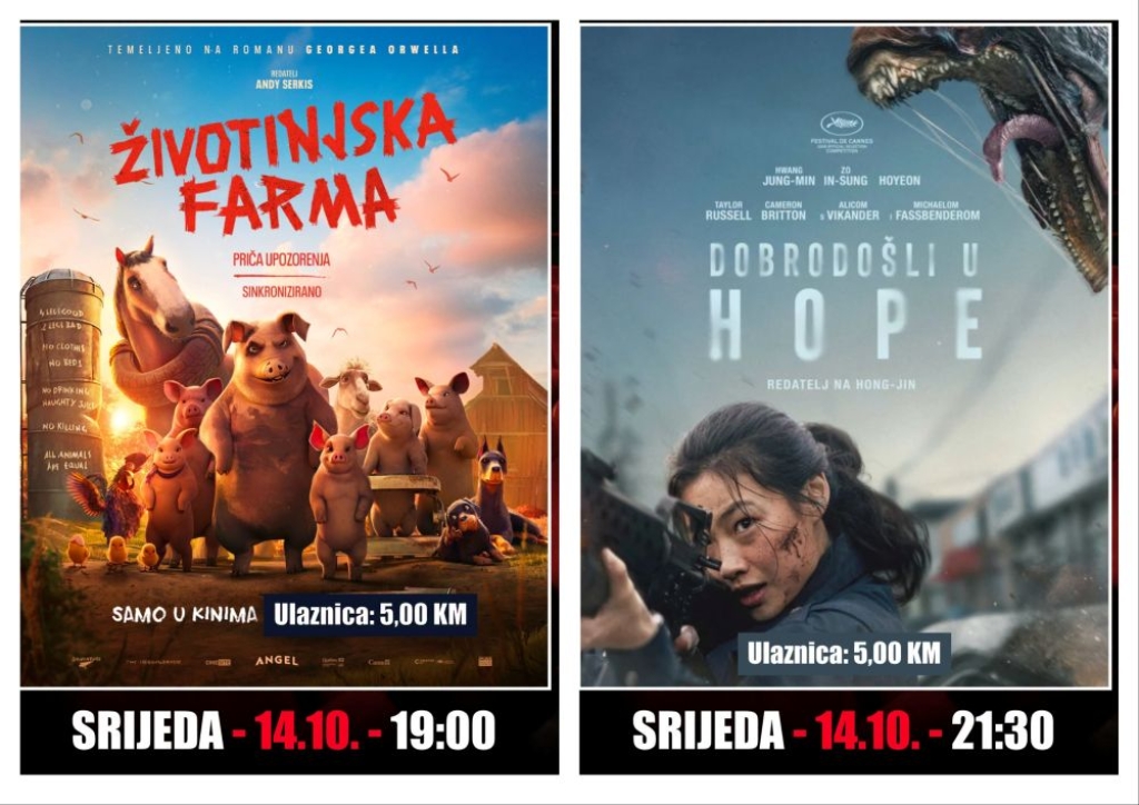Filmska srijeda u Kinu Ljubuški: Od obiteljske zabave do napete akcije i borbe za preživljavanje!