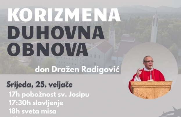 Najavljena korizmena duhovna obnova na Humcu, donosimo raspored