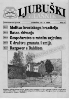 Donosimo: Ljubuški glasnik - broj 3., 25. svibnja 1992. godine