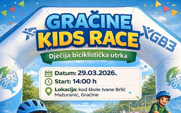 Gračine Kids Race: Dječja biciklistička utrka 29. ožujka u Ljubu&scaron;kom