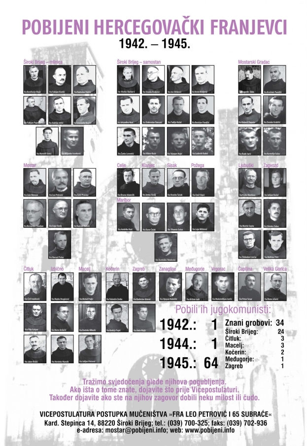 Započinju &quot;X. dani pobijenih hercegovačkih franjevaca&quot; [najava]