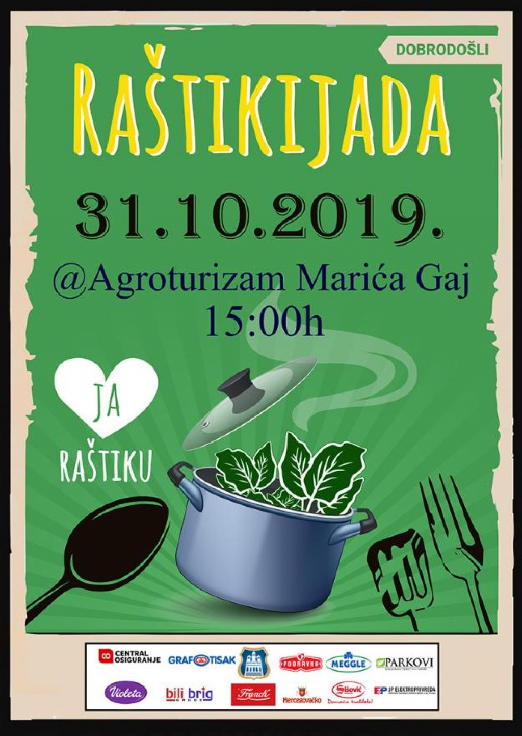 Raštikijada 2019. godine na Agroturizmu Marića Gaj [najava]