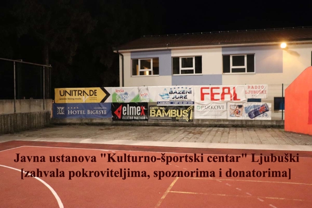 JU &quot;Kulturno-športski centar&quot; [zahvala pokroviteljima, spoznorima i donatorima AGRAM MNL MZ Grada Ljubuškog]