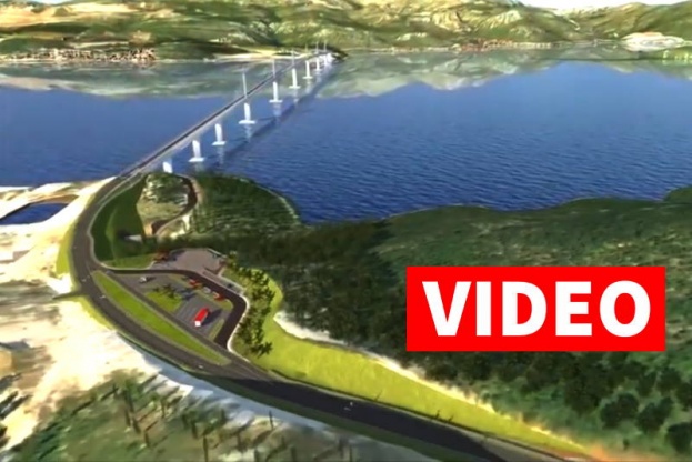 Objavljena je 3D simulacija Pelješkog mosta i pristupnih cesta [video]