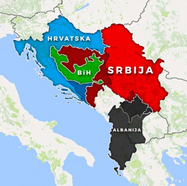 Bošnjaci dobivaju državu, Republika Srpska pripaja se Srbiji, hrvatske županije Hrvatskoj
