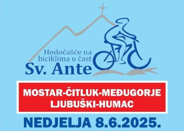 I ove godine tradicionalno biciklističko hodočašće u čast sv. Ante