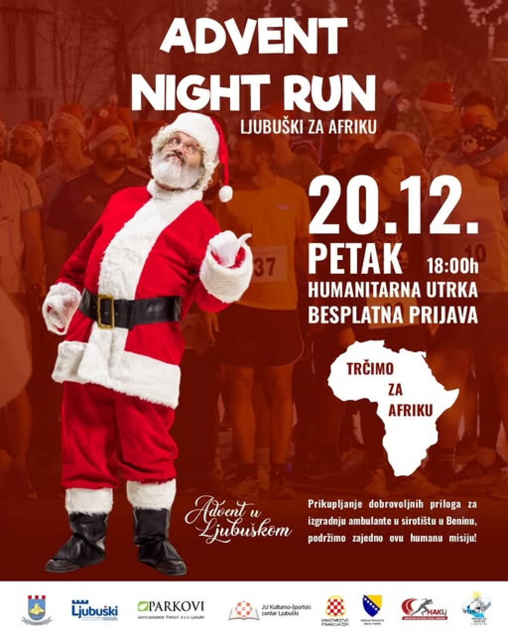 ADVENT U LJUBUŠKOM: Advent Night Run 2024 - Ljubuški za Afriku