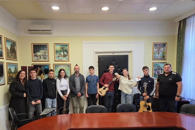 Gradonačelnik Markotić primio bend „Djeca iz podruma“ Glazbene škole Ljubuški