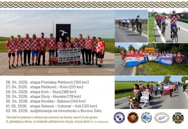 Ljubu&scaron;ki biciklisti sudionici IX. Memorijalnog maratona &ldquo;Navik on živi ki zgine po&scaron;teno&rdquo;