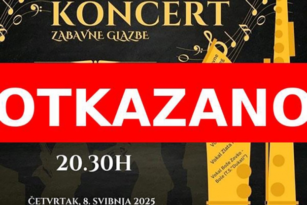 Otkazan koncert Limene glazbe na Humcu