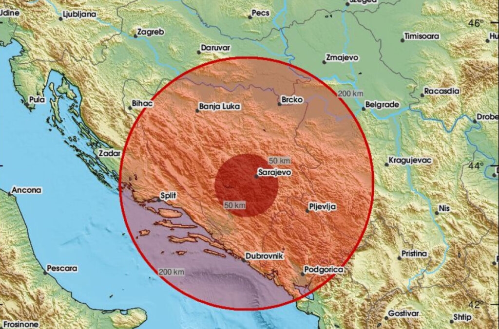 Dva potresa zatresla BiH u razmaku od pola sata