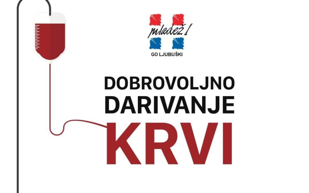 KAP KOJA ŽIVOT ZNAČI: Mladež HDZ-a BiH Ljubuški poziva na darivanje krvi