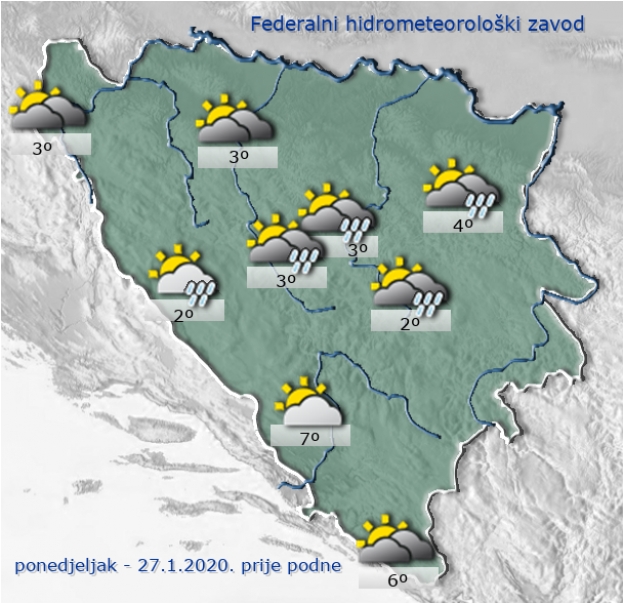 Danas promjenljivo oblačno sa sunčanim razdobljima