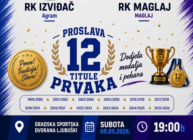 NAJAVA: Velika rukometna fe&scaron;ta i proslava 12. titule prvaka BiH!