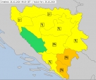 Danas je za naše područje objavljen žuti meteoalarm