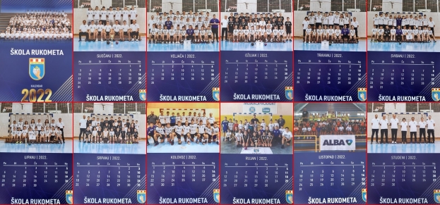 Škola rukometa Izviđač CO predstavila kalendar za 2022. godinu [foto]