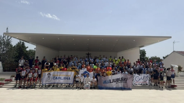 Više od 170 biciklista hodočastilo svetom Anti na Humac