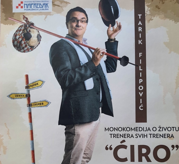 Najava: Tarik Filipović s monodramom “Ćiro” dolazi u Ljubuški