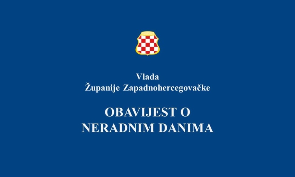 Obavijest o neradnim danima