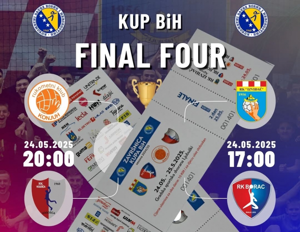 RK Izviđač Agram: Ulaznice za završni turnir Kup-a BIH u prodaji