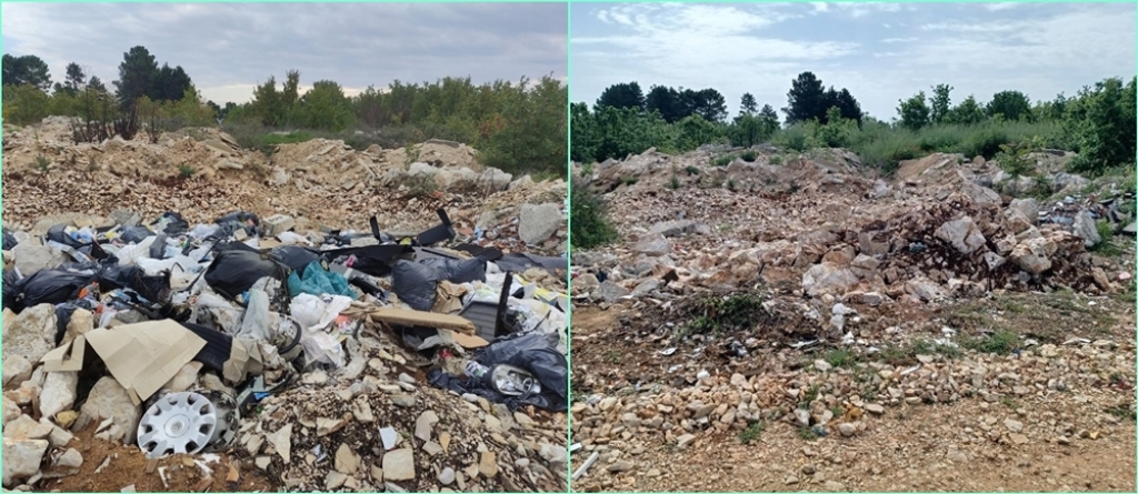 Sanirana ilegalna divlja deponija u Pregrađu [foto]