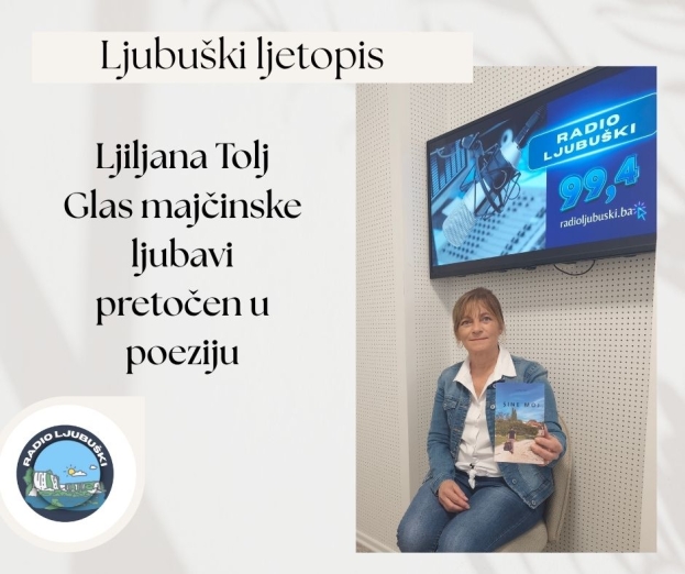 Ljubu&scaron;ki ljetopis: Nova zbirka pjesama &ldquo;Sine moj&rdquo; Ljiljane Tolj