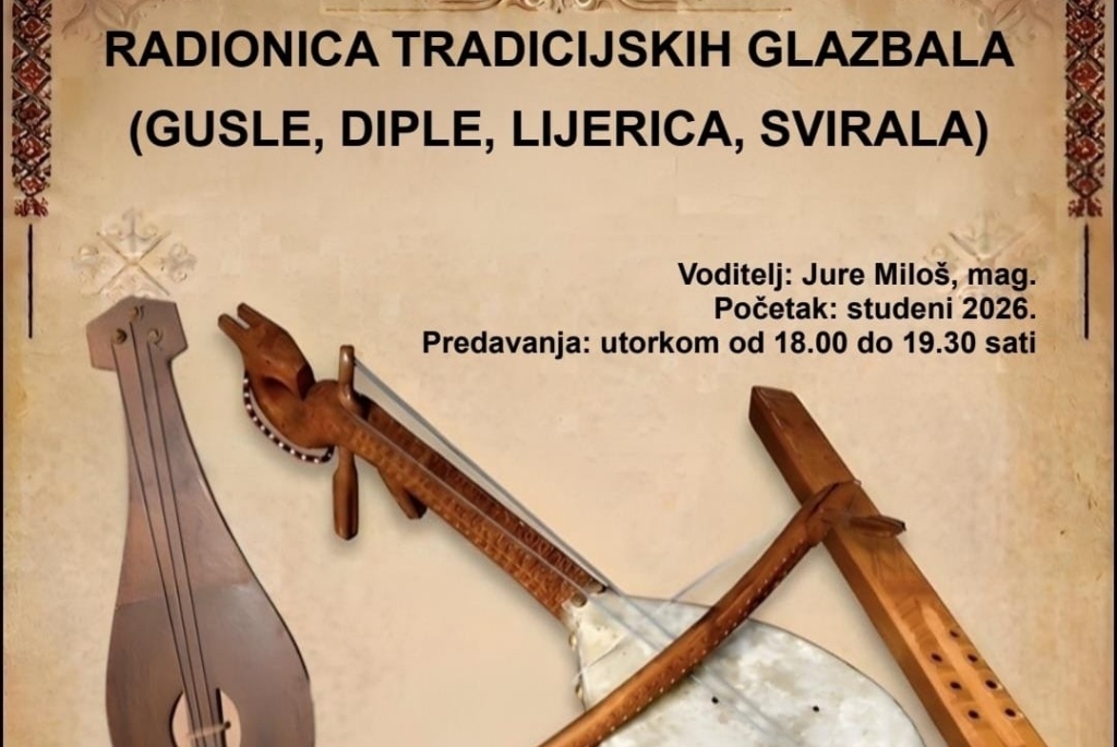 Na Humcu počinje radionica tradicijskih glazbala: Prijave otvorene do 3. studenoga