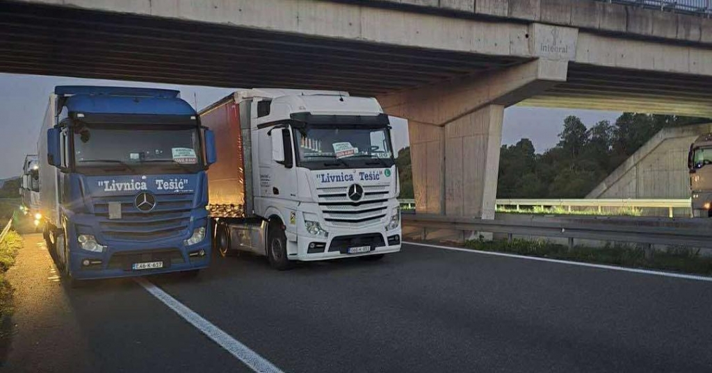 Potpuna blokada prometnica: Prijevoznici u BiH stupili u prosvjed