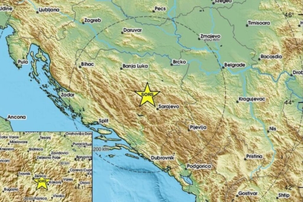 Potres jačine 3,6 stupnjeva po Richteru pogodio BiH