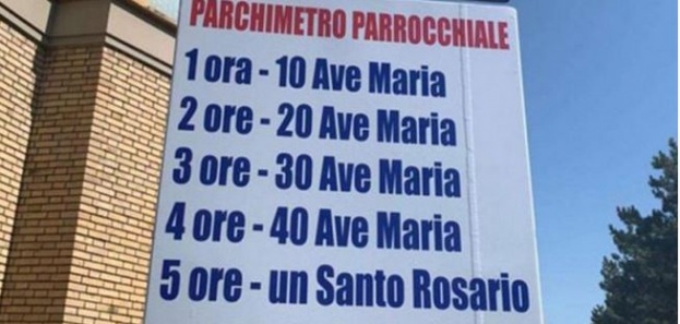 Neobična inicijativa: Za sat parkinga 10 “Zdravo Marija”, za 5 sati cijela Krunica!
