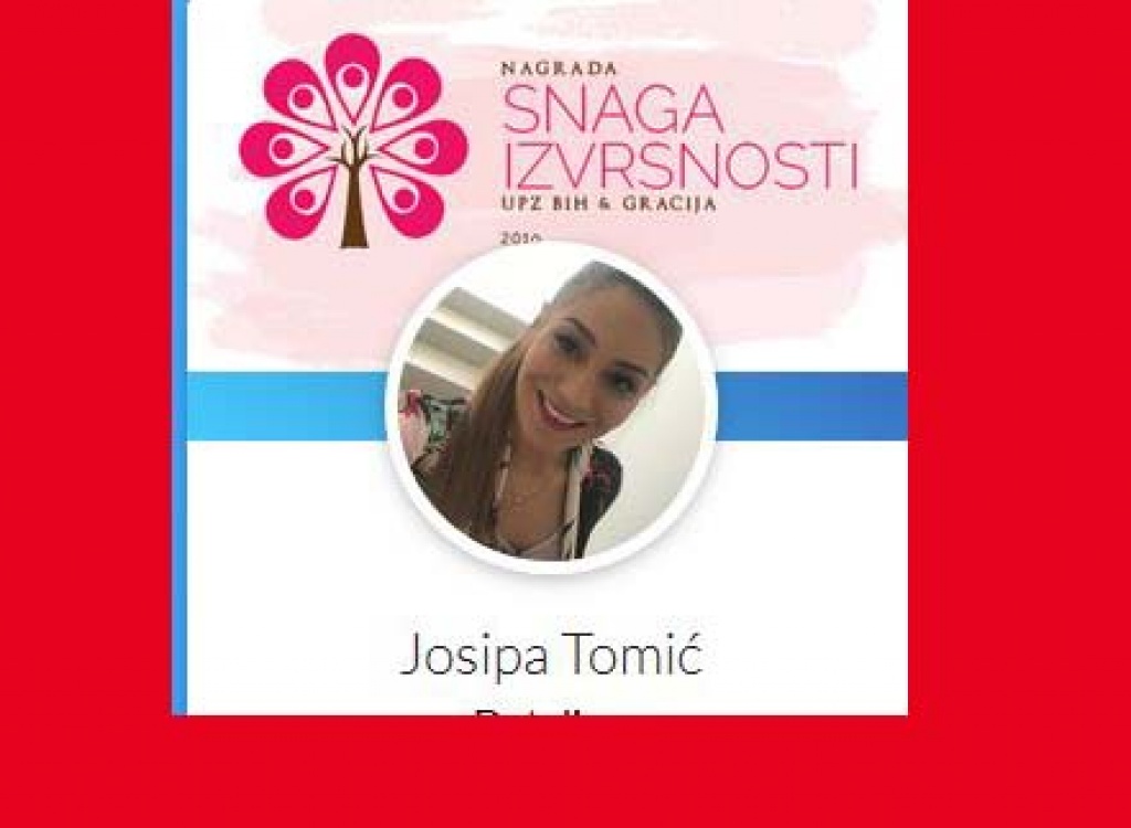 Rukometašica Izviđača Josipa Tomić nominirana za nagradu ‘Snaga izvrsnosti’