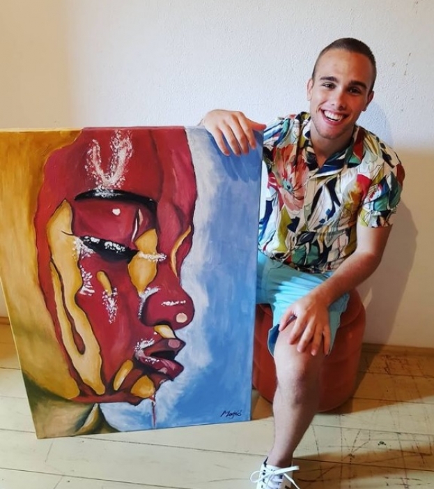 Izložba mladog umjetnika Nikole Majića u Ljubuškom