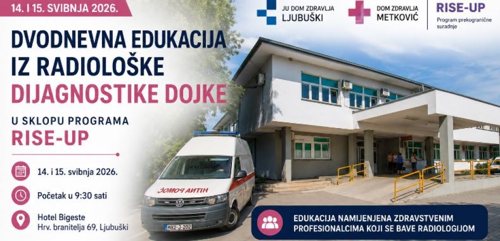 U Ljubu&scaron;kom dvodnevna edukacija iz radiolo&scaron;ke dijagnostike dojke u sklopu projekta RISE-UP