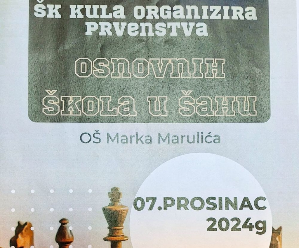 Natjecanje u šahu za učenike osnovnih škola