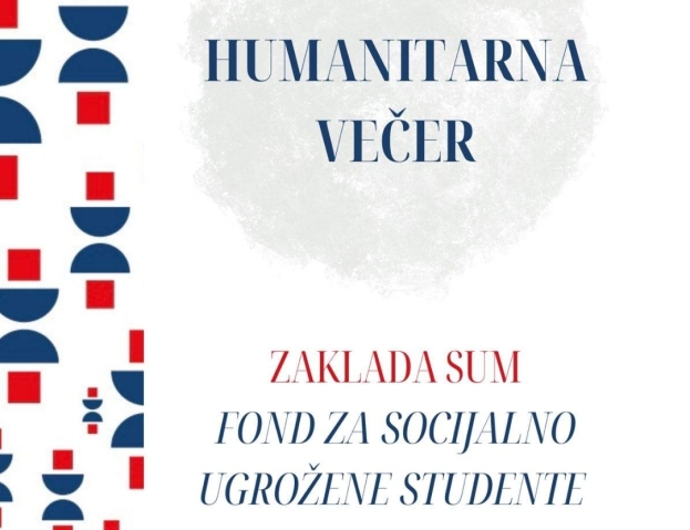 Humanitarna večer za studente u stanju potrebe na SUM-u