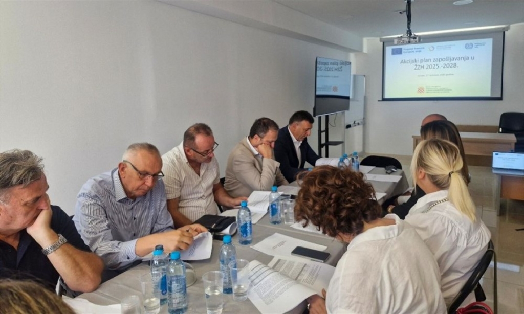 Održano predstavljanje nacrta Akcijskog plana zapošljavanja Županije Zapadnohercegovačke 2025. – 2028.
