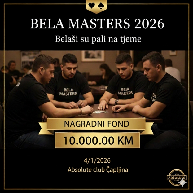 NAJAVA: Najveći turnir u beli u regiji - BELA MASTERS 2026