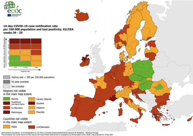 Stigla nova korona-karta: Cijela Hrvatska u crvenom